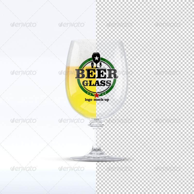 Beer Glasses Logo Mockup, Graphics GraphicRiver